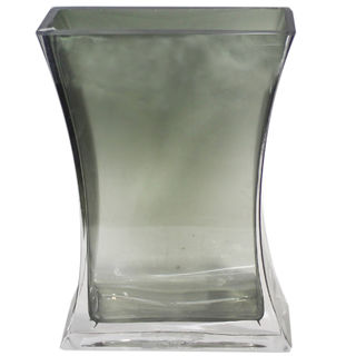 Декаративная ваза из дымчатого стекла 140*80*200